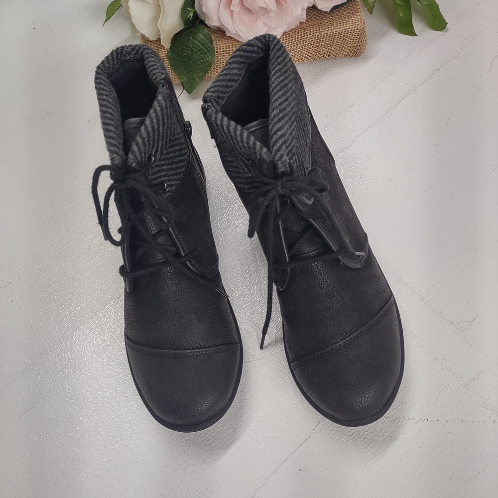 Clarks Black Lace Up Boots for Women